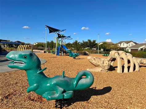 george park  elk grove  dinosaur themed playground kids  love