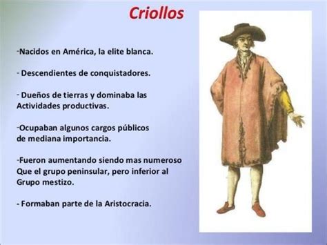 Qui Nes Eran Los Criollos Y Los Mestizos Aqu Tienes La Respuesta