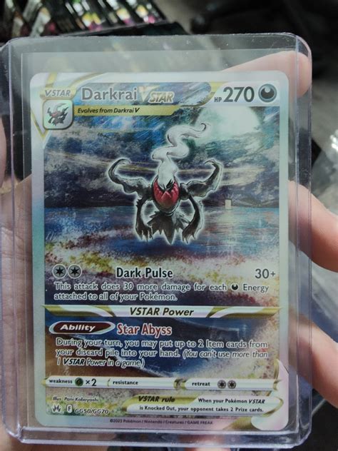 Darkrai Vstar Sar Pokemon Crown Zenith Etb Hobbies Toys Toys