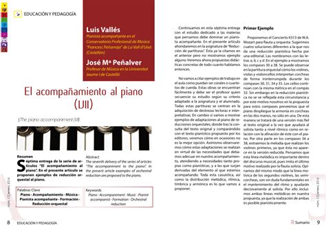 Pdf El Acompanamiento Al Piano Vii