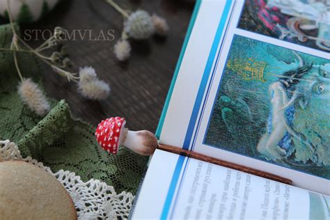 Mushroom Bookmark Fly Agaric Bookmark Toadstools Pin Amanita Bookmark