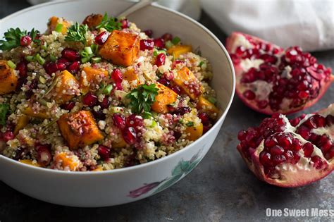 Roasted Butternut Squash Quinoa Salad One Sweet Mess