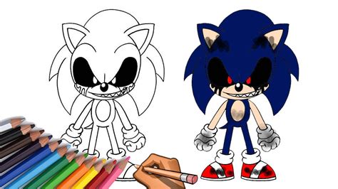 HOW TO DRAW SONIC EXE STEP BY STEP YouTube