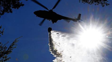 Gro Bung Polizei L Scht Waldbrand