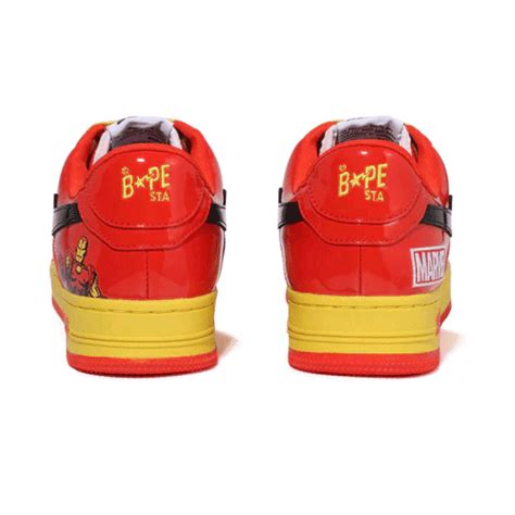 Bapesta X Marvel Iron Man Shoes