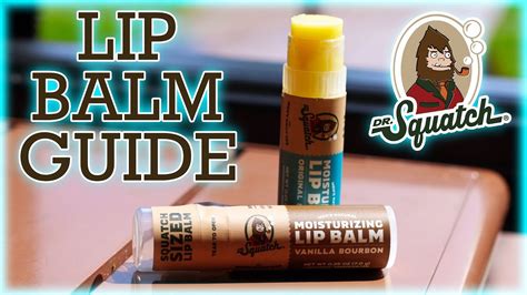 LIP BALM | Dr. Squatch Review | Original & Vanilla Bourbon - YouTube