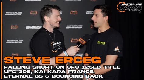 Steve Erceg Falling Short Of Ufc Gold Ufc Kai Kara France