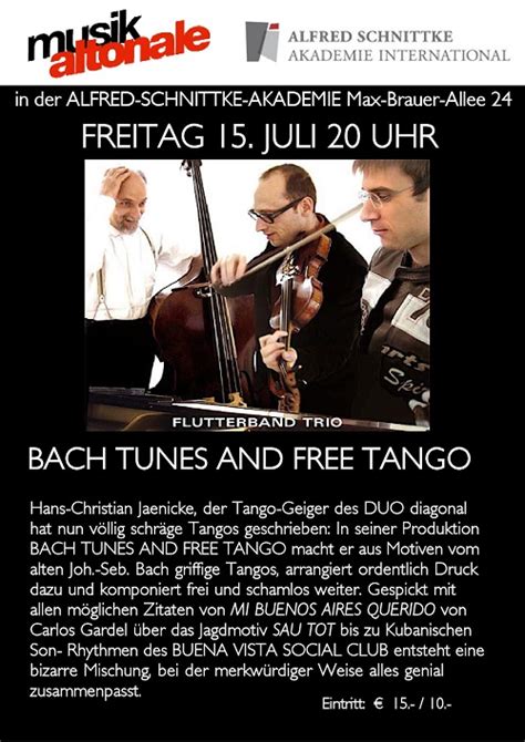 Bach Tunes And Free Tango Alfred Schnittke Akademie International