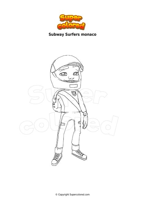 Dibujo Para Colorear Subway Surfers Monaco Supercolored The Best Porn