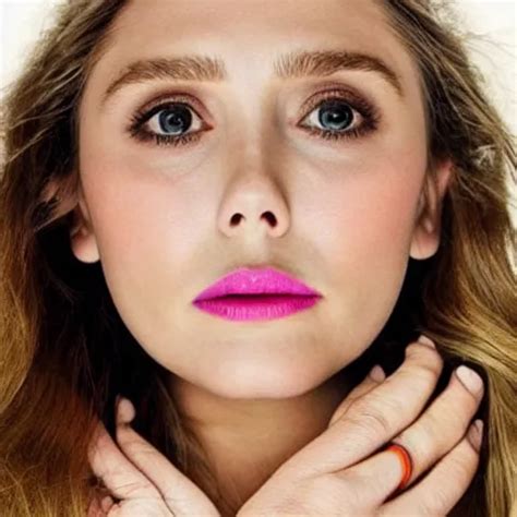 Elizabeth Olsen Frowning Eyebrows Saying No Stable Diffusion