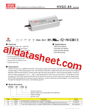 Hvgc Datasheet Pdf Mean Well Enterprises Co Ltd