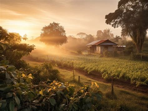 Rustic Coffee Farm Stock Photo Image Of Java Ripe 280015094