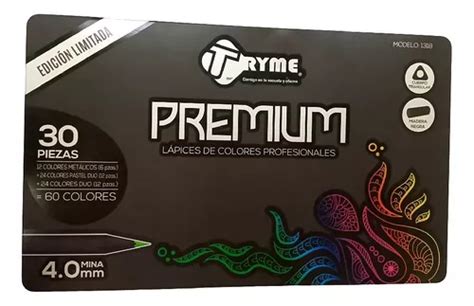 Lapices De Colores Tryme Premium Doble Punta Colores Env O Gratis