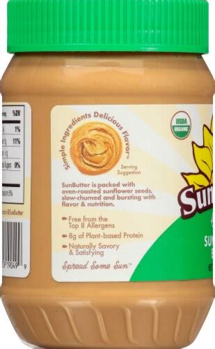 Sunbutter Organic Sunflower Butter 16 Oz Harris Teeter