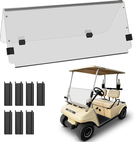 For 2008 Up Ezgo Rxv Tinted Windshield Front Folding Style Golf Cart Part Sports