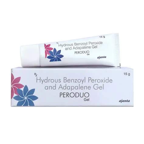 Peroduo Hydrous Benzoyl Peroxide And Adapalene Gel 15g Gel trị mụn