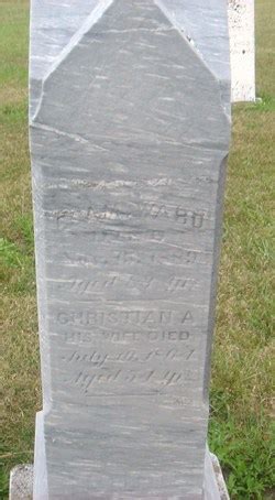 Christina Ward 1864 Desconhecido Memorial Find A Grave