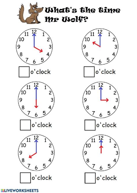 Telling The Time Ficha Interactiva Y Descargable Puedes Hacer Los