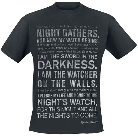 Gozoo Nights Watch Oath Game Of Thrones T Shirt Emp