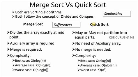 Quick Sort Vs Merge Sort 5 Most Correct Answers Barkmanoil