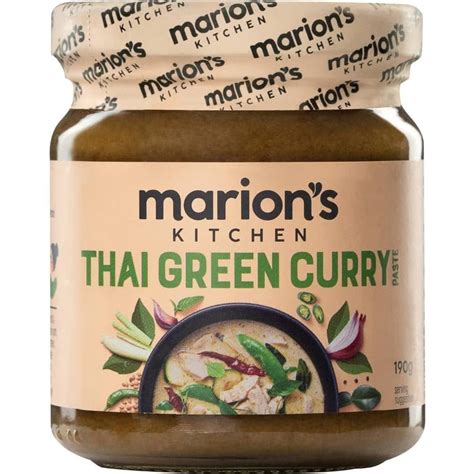 Buy Marions Kitchen Green Curry Paste 190g Online Worldwide Delivery