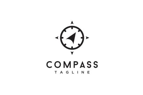 Compass Minimalist Design Icon Logo Graphic By Sore88 · Creative Fabrica