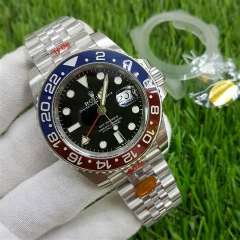 Jual Jam Tangan Pria Rolex Gmt Master Ii Pepsi Automatic Ultimate Swiss