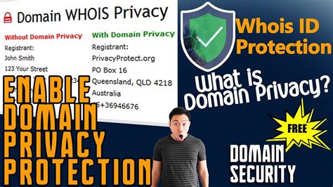 How To Enable Domain Privacy Protection Free Whois Privacy