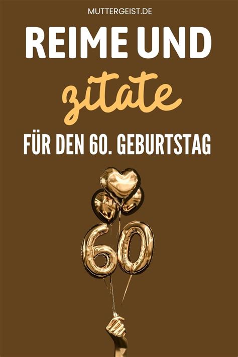 Es Läuft Rund 60 Reime Und Zitate Für Den 60 Geburtstag 60