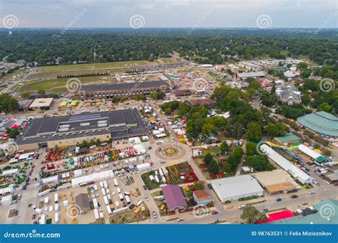 Iowa State Fair Aerial Drone Image Editorial Photo Image Of