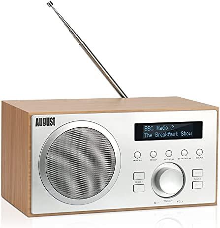 Radio Dab Fm Bluetooth Bois Secteur August Mb Radio Num Rique