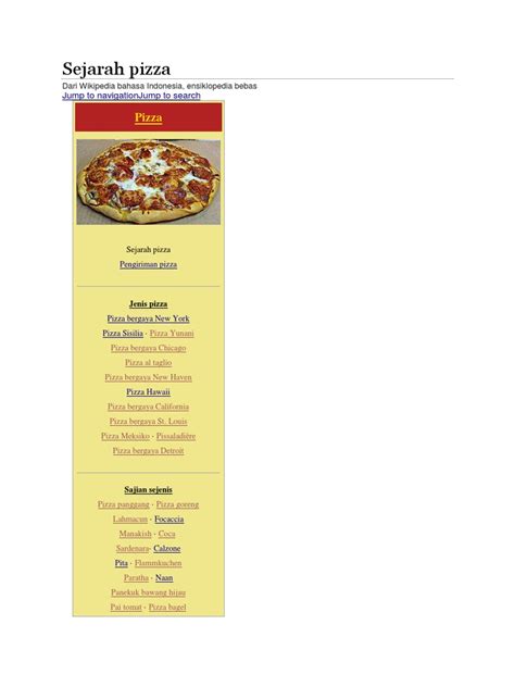 Sejarah Pizza Pdf