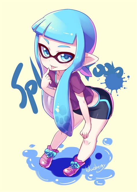 Cute Blueberry Inkling Splatoon Know Your Meme