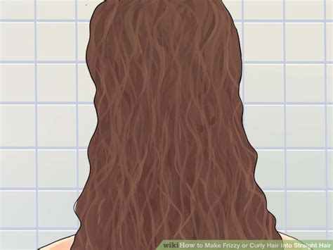 How To Make Frizzy Or Curly Hair Into Straight Hair 10 Steps