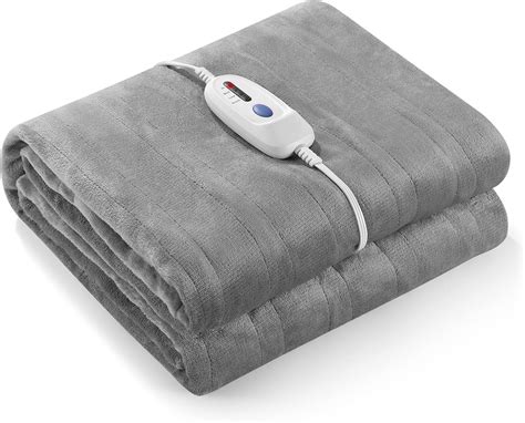 Curecure Electric Heated Blanket Twin Size 62 X 84 Fast Heating And Overheating Protection