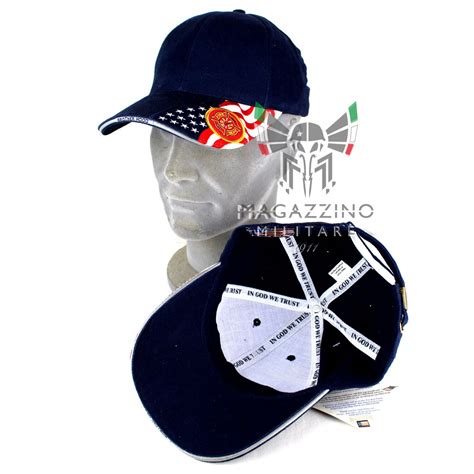 Cappellino Fire Department VV FF Vigili Fuoco Originale USA Blu