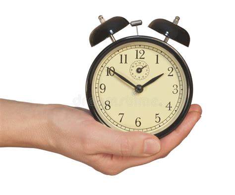 Alarm Clock In Hand Stock Images Image 22021854