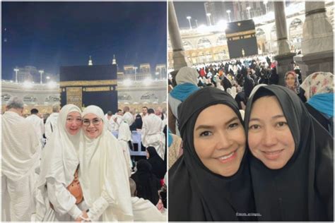 9 Potret Umi Kalsum Umrah Bareng Calon Besan Akrab