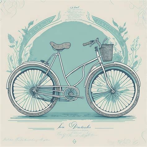 Premium AI Image | Vintage_bike_pencil_sketch_centered_1