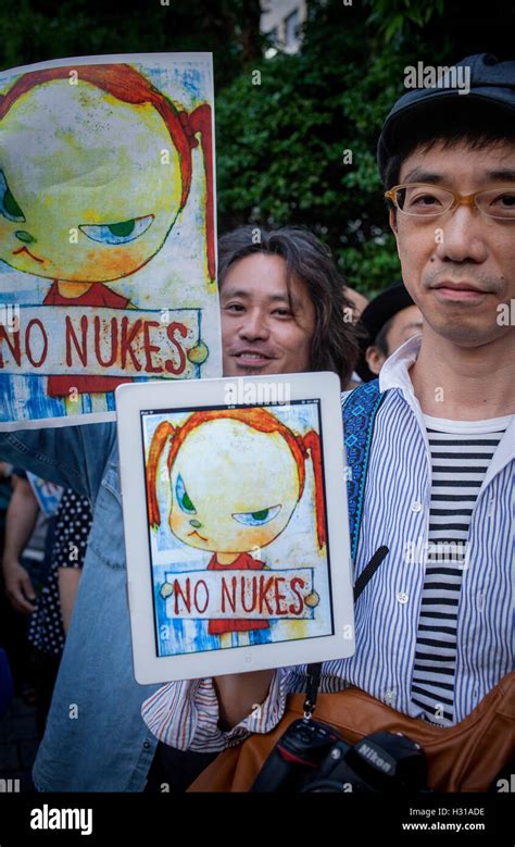 Anti Nuclear Demonstration In Front Of The Headquarters Of Japans