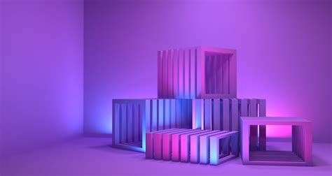 premium photo geometry  depth background