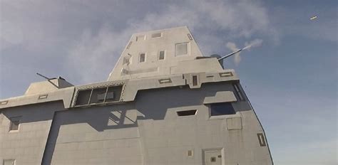 USS Zumwalt Test-Fires its 30mm Mark 46 MOD 2 Gun Weapon System for the ...