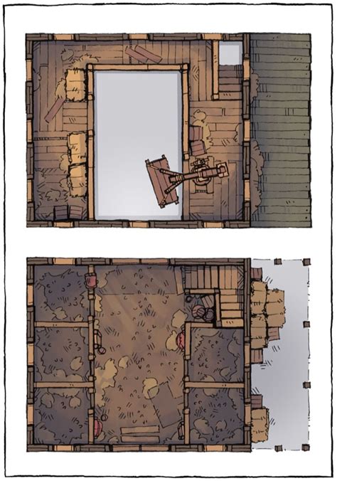 The Simple Stable A Stable Barn Battle Map By 2 Minute Tabletop In