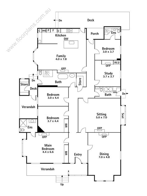 Simple House Floor Plan With Dimensions Floorplans Click