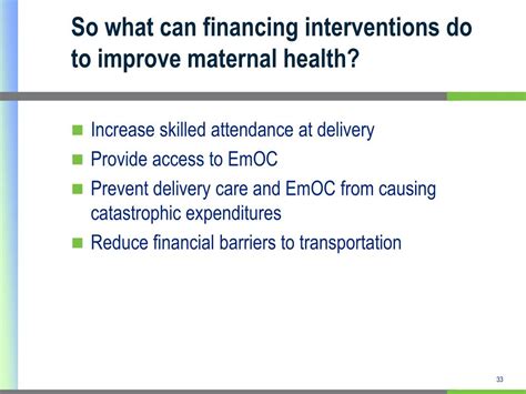 Ppt Financing Maternal Health Services An Overview Of Approaches Powerpoint Presentation Id