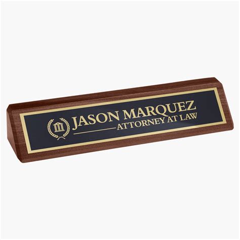 Black Piano Finish Desk Name Plate Crystal Images Inc