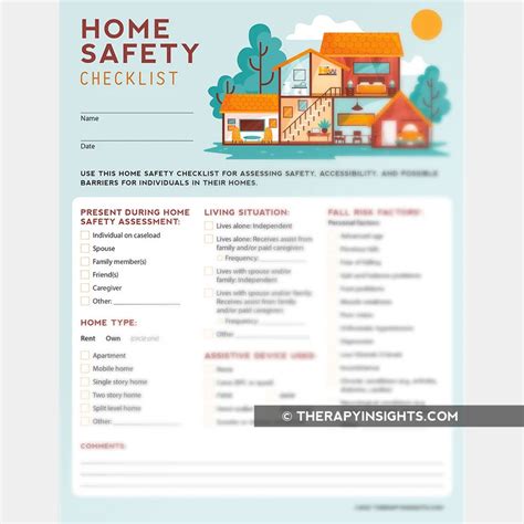 Home Safety Checklist Adult And Pediatric Printable Resources For