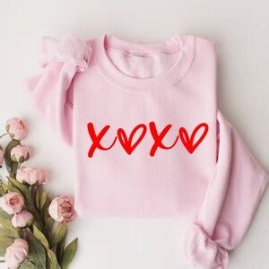 Hugs And Kisses Sweatshirt XOXO Sweatshirt Valentine S Day Sweatshirt