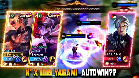 Gusion K Iori Yagami Deadly Duo Autowin🔥 Gusion Best Build 2o23