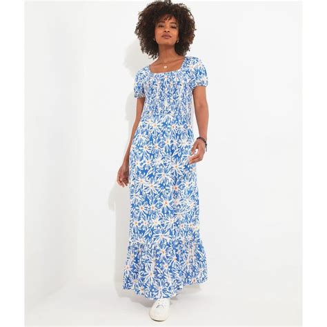 Daisy Floral Maxi Dress With Square Neck Blue Joe Browns La Redoute